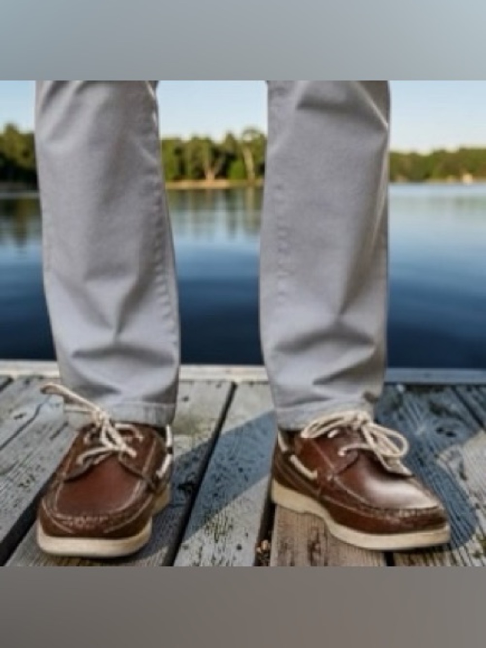Vintage Jarman Brown Leather Moc Toe Boat Shoes Size 9